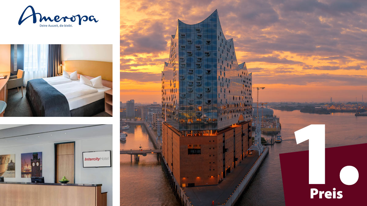 1. Preis: Bahnreise nach Hamburg für 2 Personen