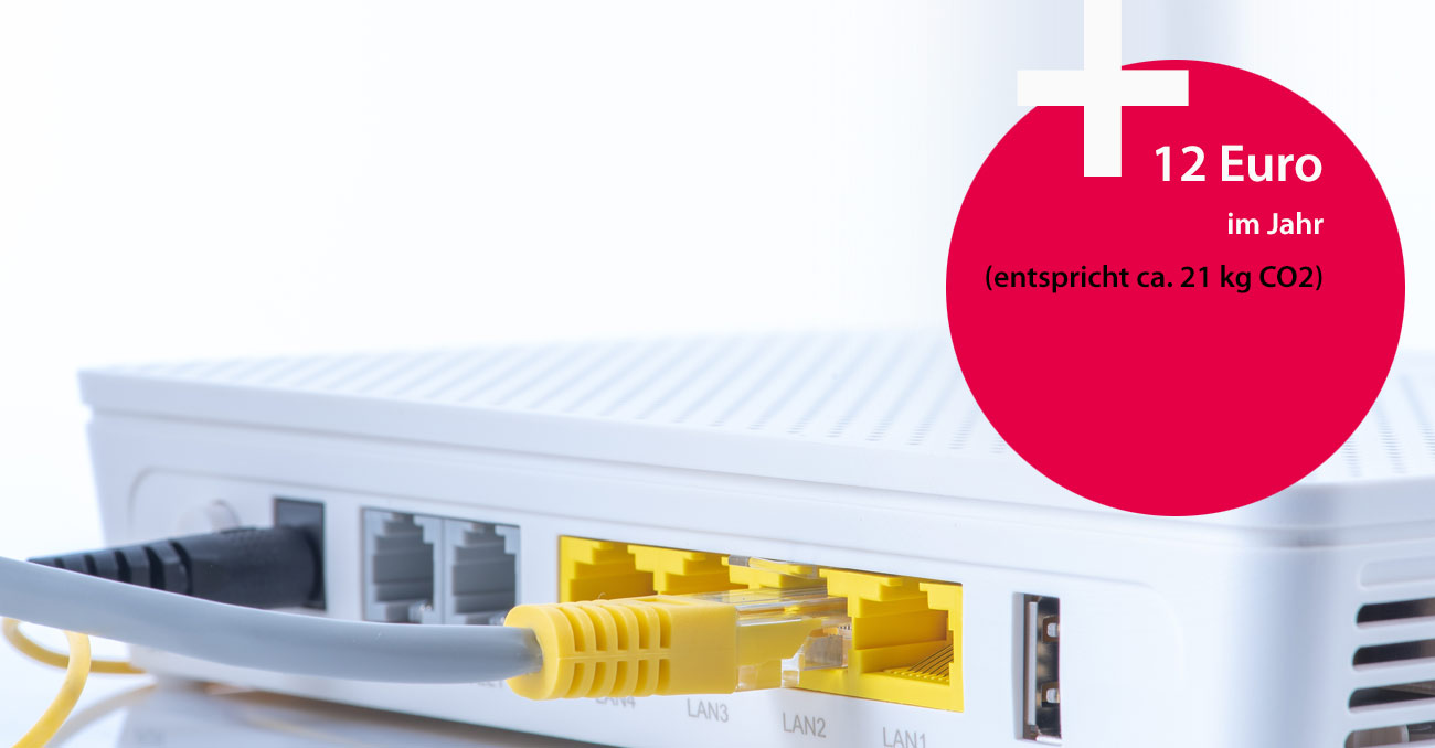 + 12 Euro im Jahr (entspricht ca. 21 kg CO2) © AdobeStock: salita2010