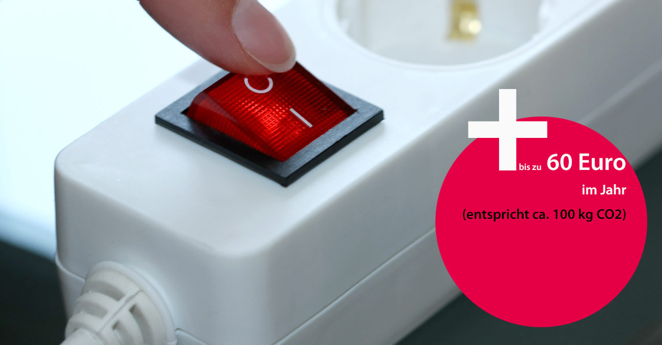 + bis zu 60 Euro im Jahr (entspricht ca. 100 kg CO2 © AdobeStock: Aamon