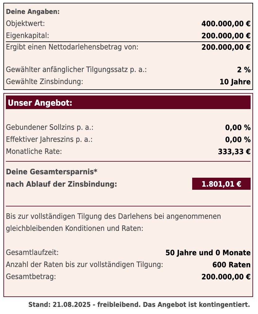 Beispielrechnung